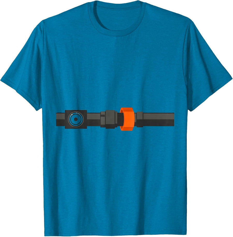 Mechanic Hose Repair Minimalist Auto Garage Worker Gift T-Shirt - Sapphire Blue