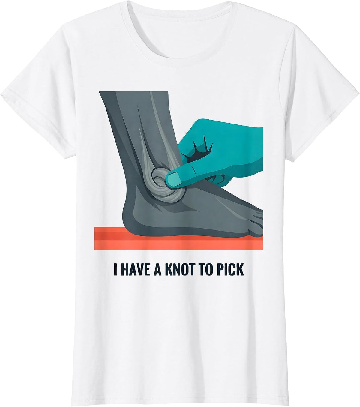 Women's I Have A Knot To Pick Funny Physical Therapist Massage T-Shirt - White