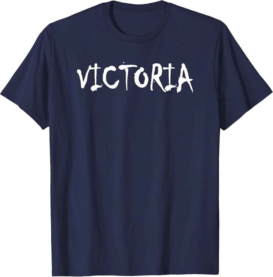 Victoria Last Name American Hispanic Mexican Spanish Family T-Shirt - Navy Blue