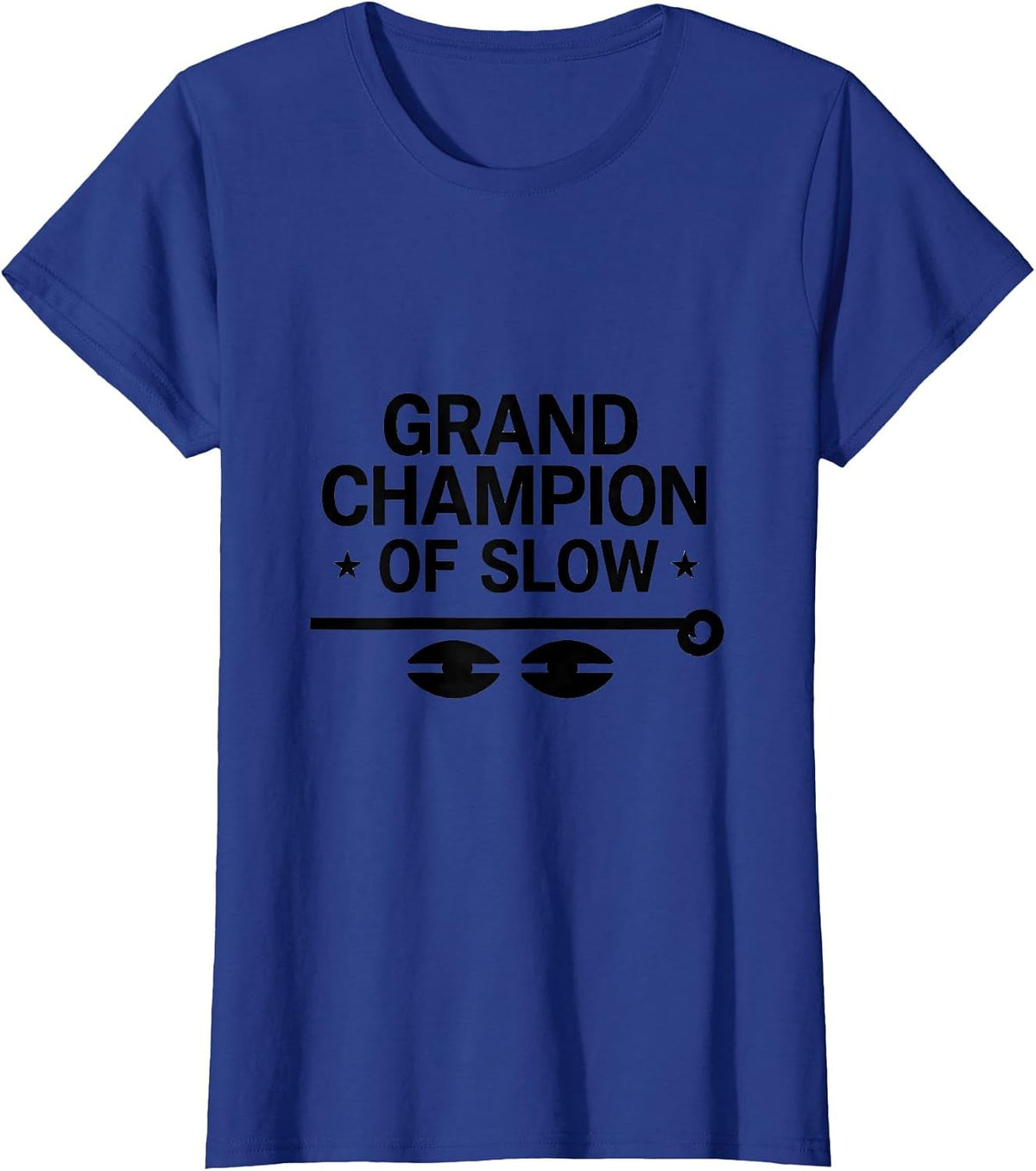 Women's Grand Champion Of Slow Funny Sloth Lover Humor Gift T-Shirt - Royal Blue