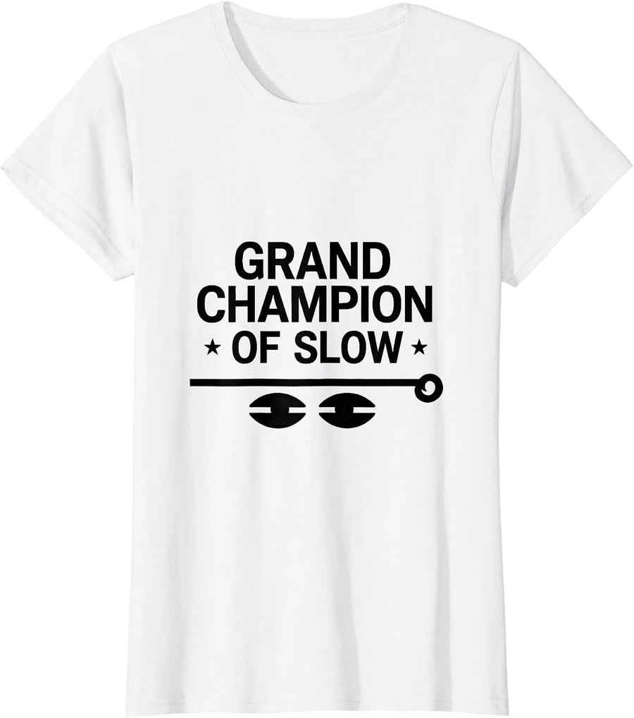 Women's Grand Champion Of Slow Funny Sloth Lover Humor Gift T-Shirt - White