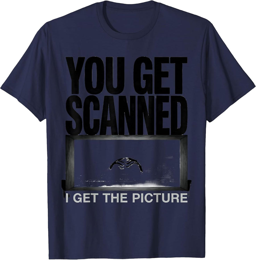 You Get Scanned, I Get The Picture Funny Radiology Tech Rad T-Shirt - Navy Blue