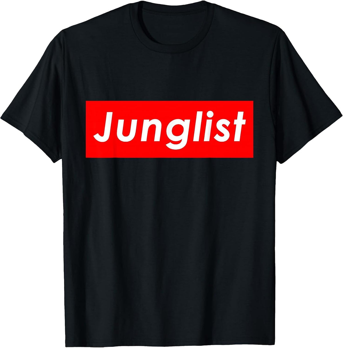 Junglist Music Drum and Bass Rave DJ Costume for Junglists T-Shirt - Black