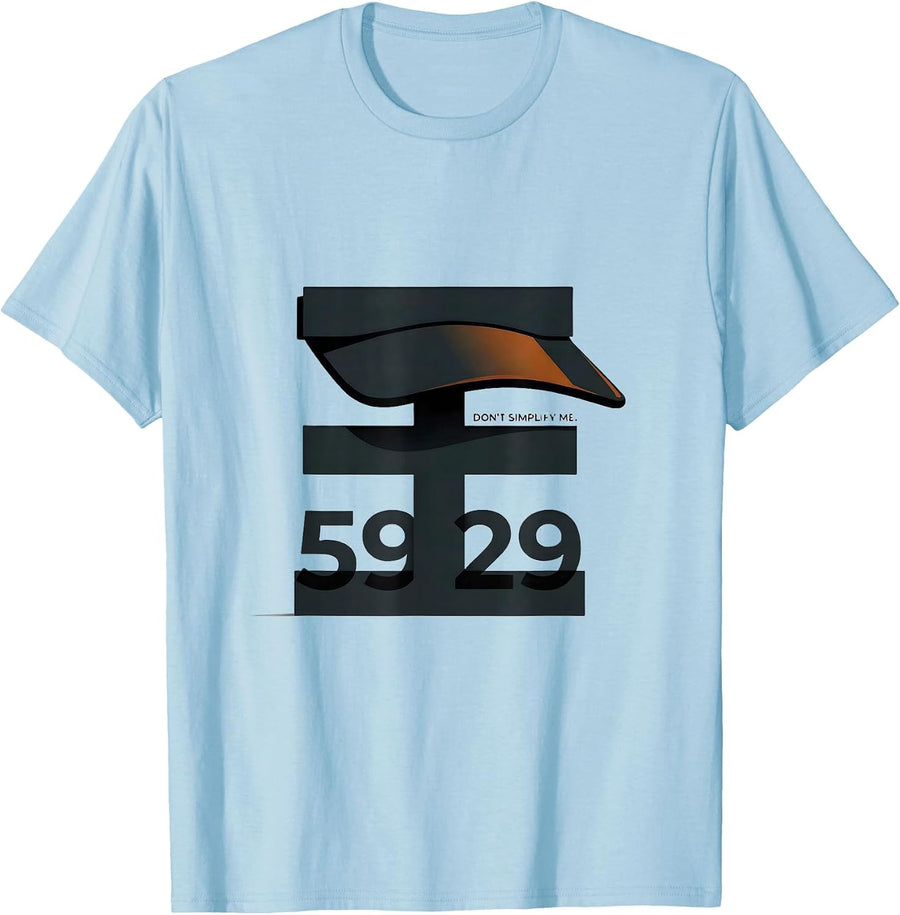 Men's √5929 Don't Simplify Me Math Teacher Birthday Gift For Age T-Shirt - Baby Blue
