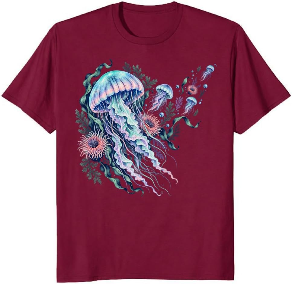 Leopard Floral T-Shirt Orchid Fern Jungle Nature Lover Tee - S6