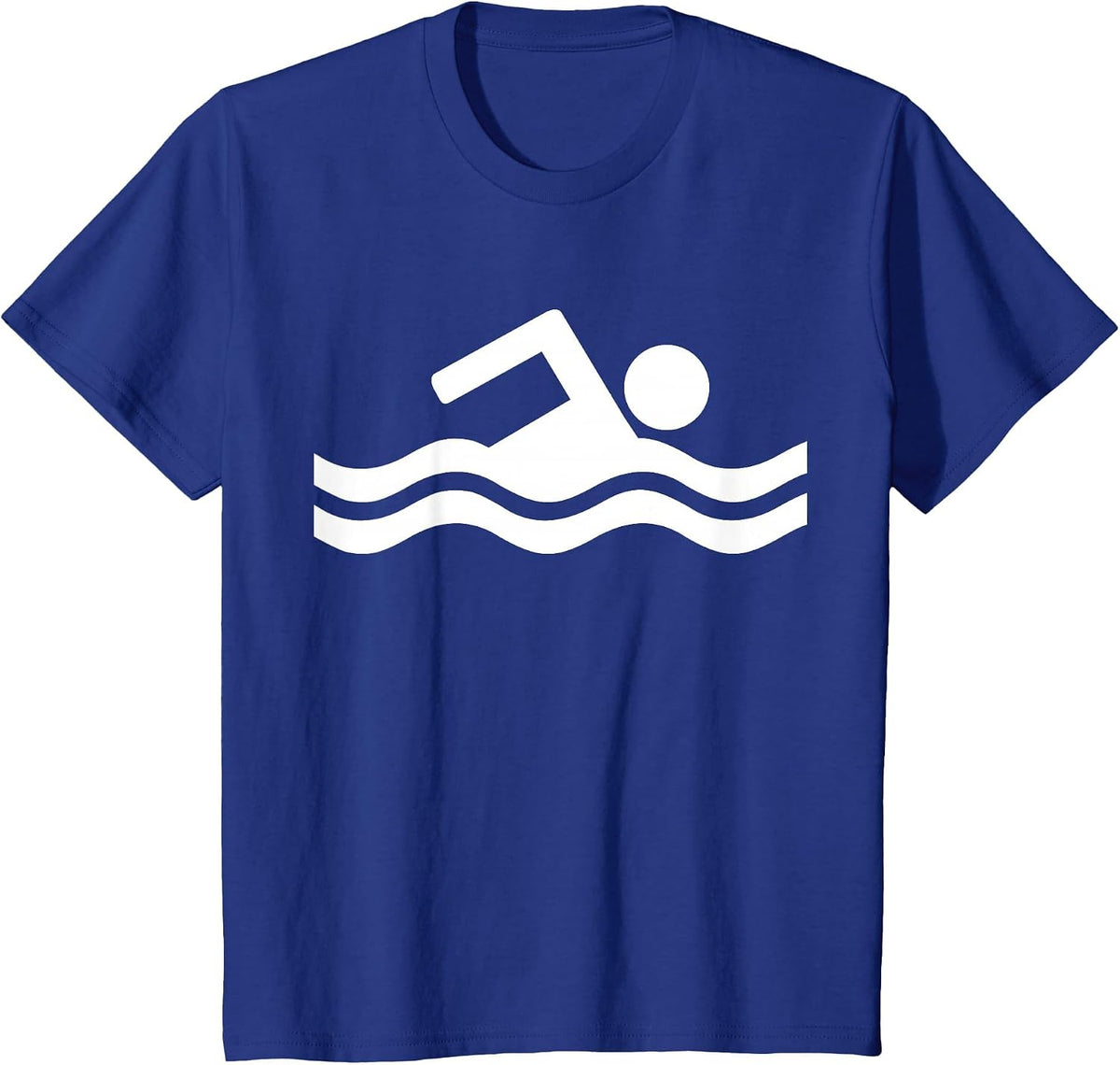 Swimming Symbol T-Shirt - Royal Blue