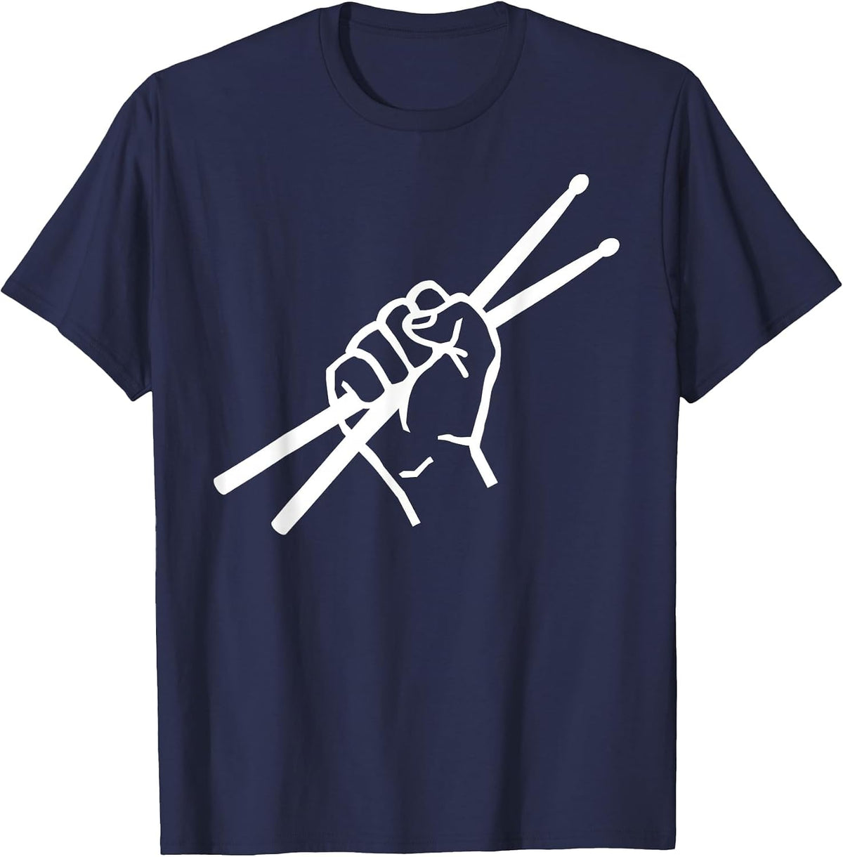 Drumsticks Drummer T-Shirt - Navy Blue