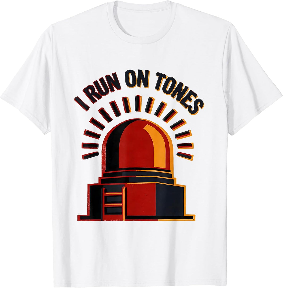 Men's I Run On Tones Firefighter Pride Memorial Tribute T-Shirt - White