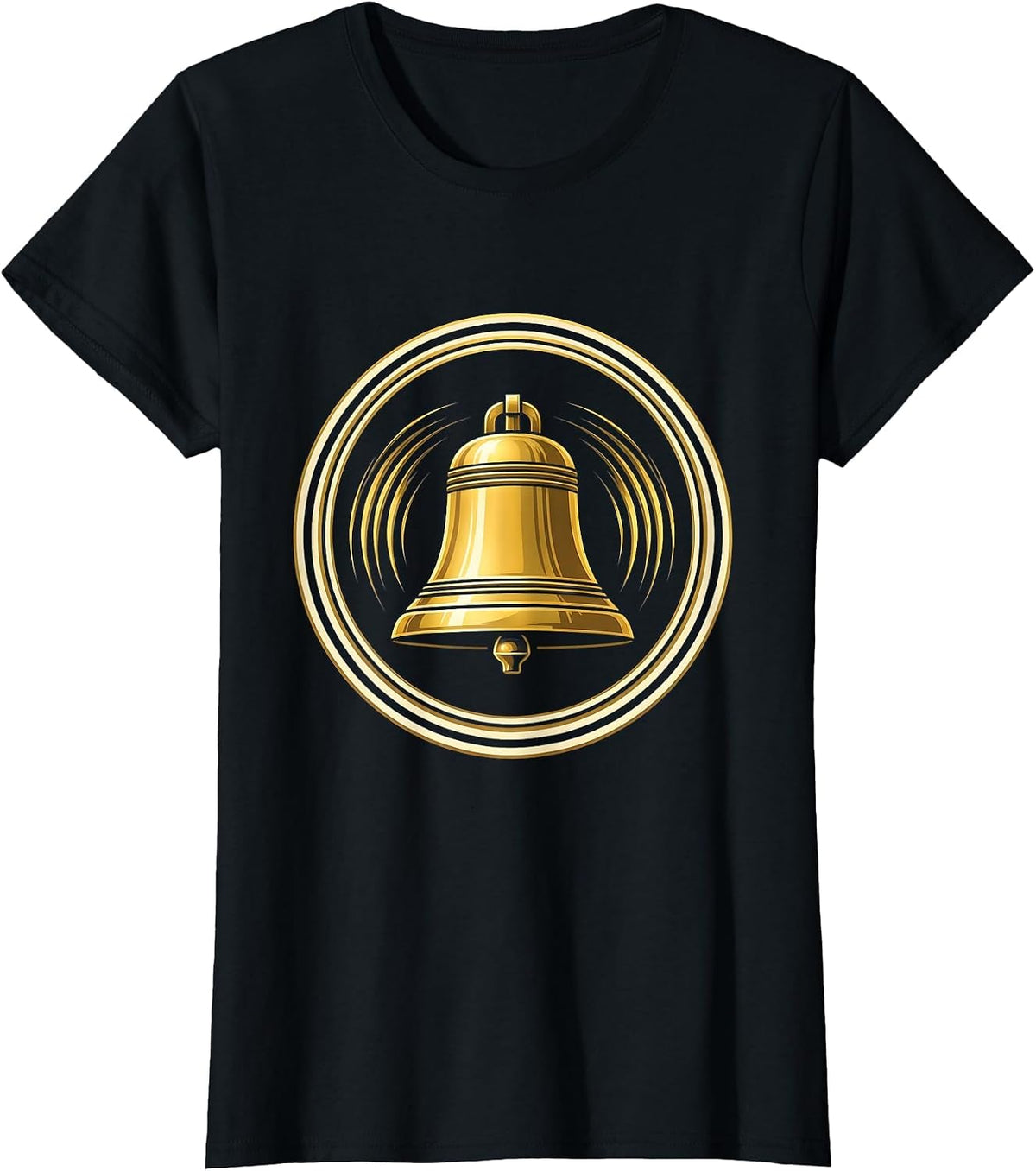 First Day of Kindergarten Ringing School Bell T-Shirt - Black