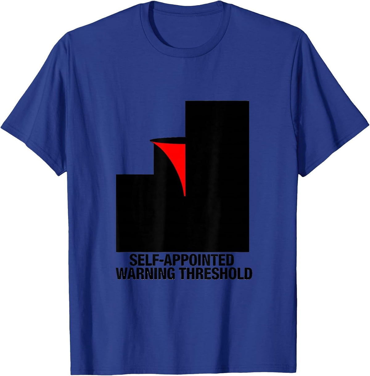 Men's Self-Appointed Warning Threshold Storm Chaser Meteorology T-Shirt - Royal Blue