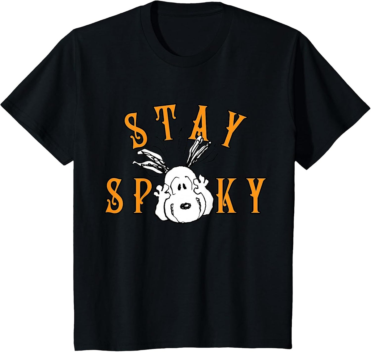 Peanuts Halloween Snoopy Stay Spooky T-Shirt - Black