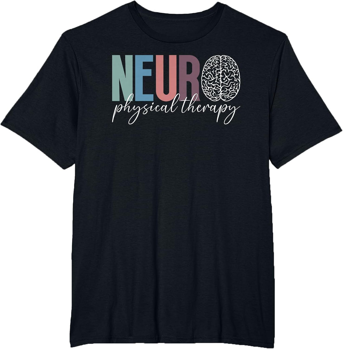 Neuro Physical Therapy Boho Neuro Physical Therapist T-Shirt - Black