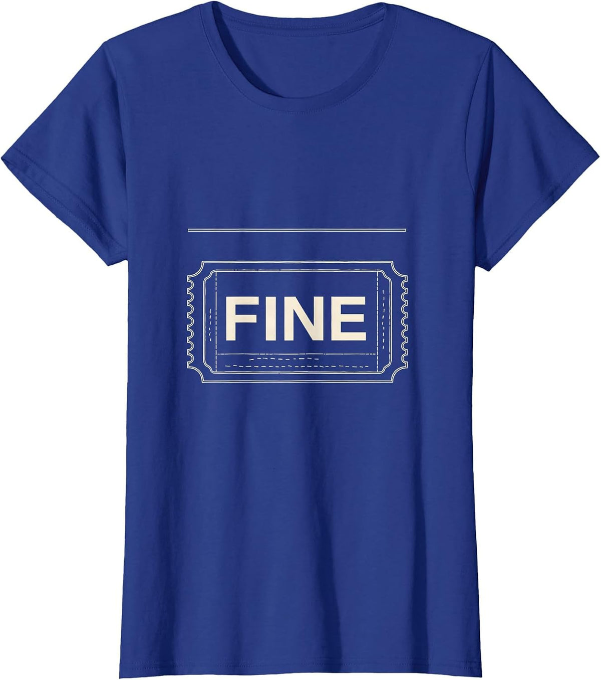 Women's Fine Y2K Grunge Alt Gothic Vintage Streetwear T-Shirt - Royal Blue