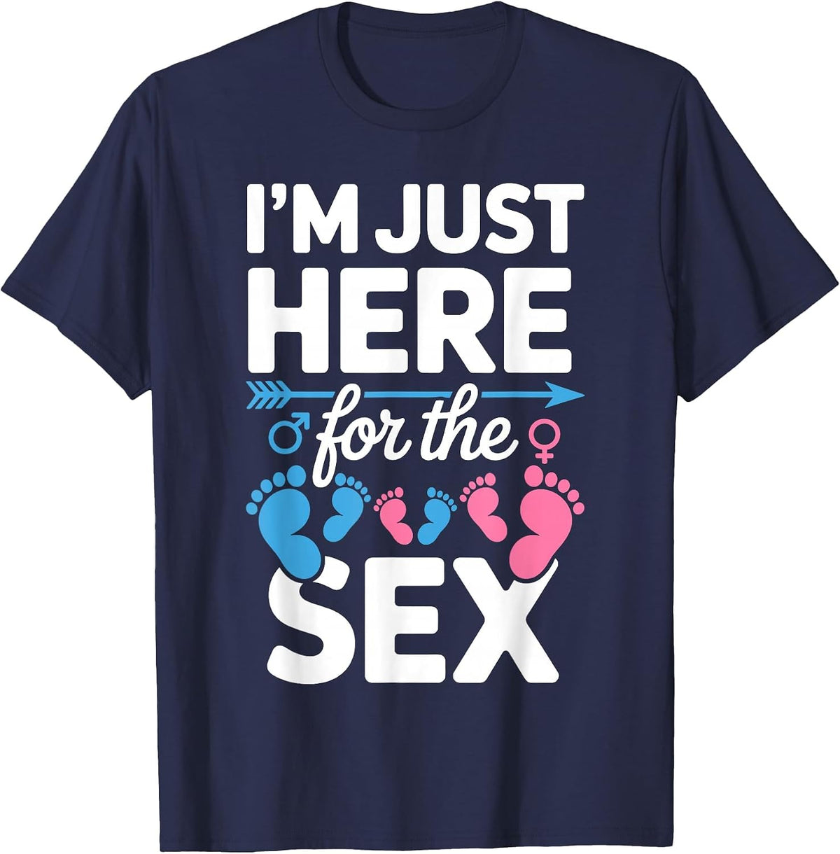Gender Reveal Costume for Men Women Adult Gender Reveal T-Shirt - Navy Blue