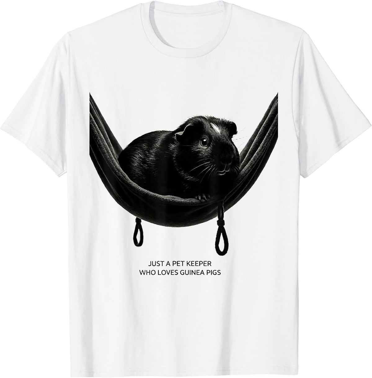 Men's Just A Pet Keeper Who Loves Guinea Pigs Pet Lover T-Shirt - White