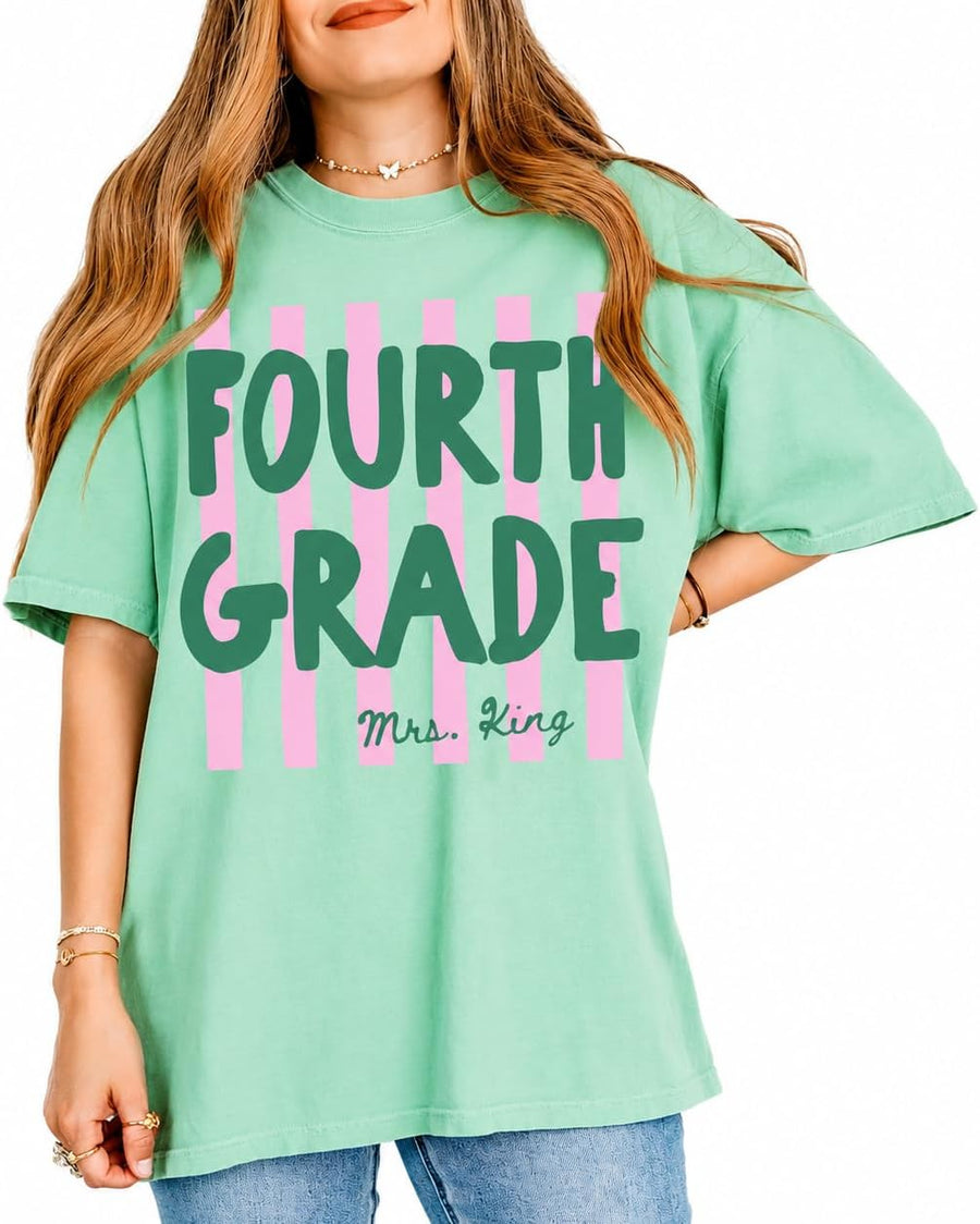 LOVELYPOD Custom Teacher Shirt, Personalized Teacher Tshirt Gift for Teachers, Back to School Shirts, First Day of School -