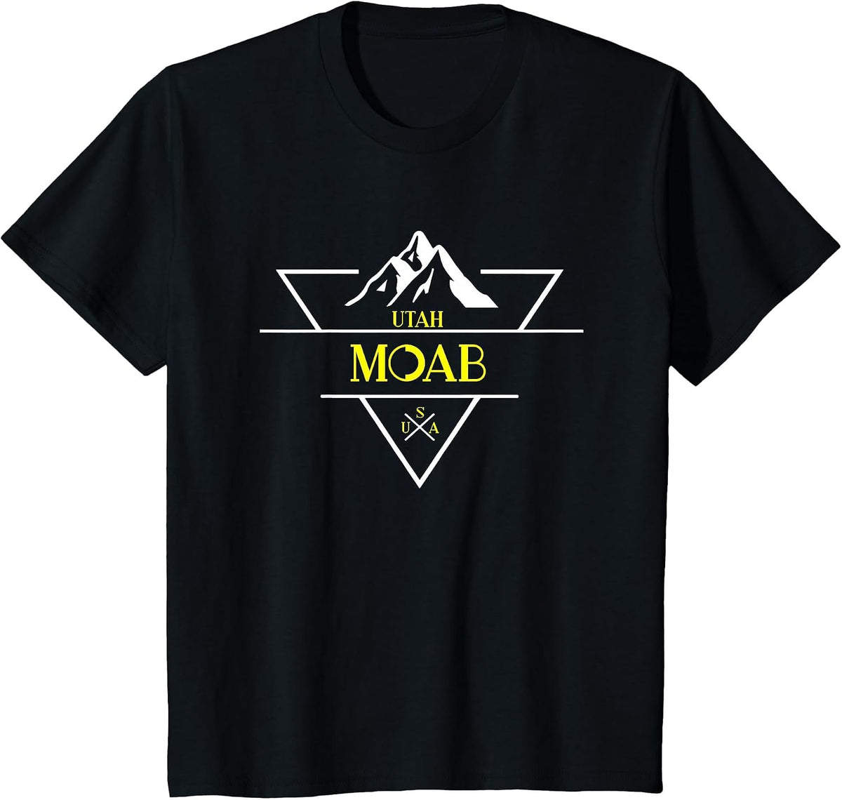 Moab Utah National Park - USA 1980s Retro Shirt T-Shirt - Black