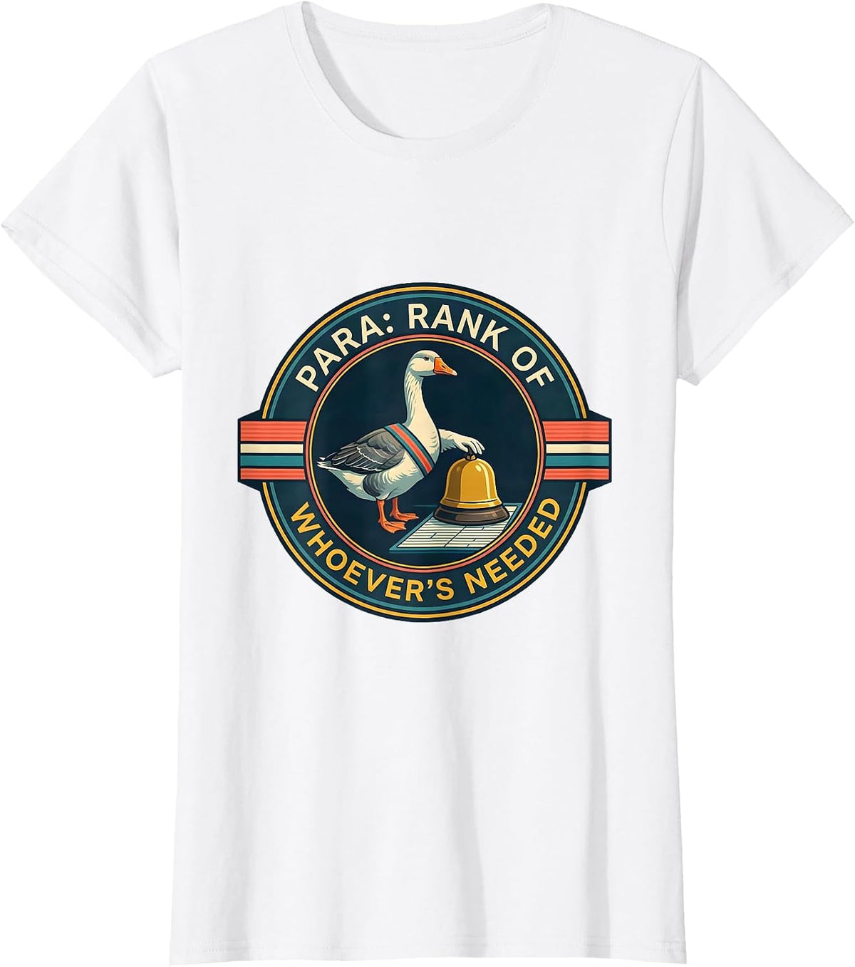 Para Rank Of Whoever's Needed Funny Paraprofessional SPED T-Shirt - White