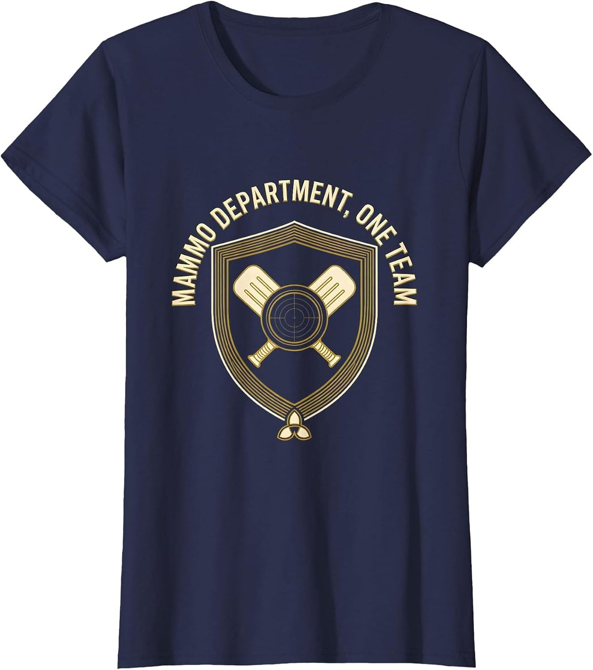 Women's Mammo Department One Team Radiology Tech Rad Tech X-Ray T-Shirt - Navy Blue