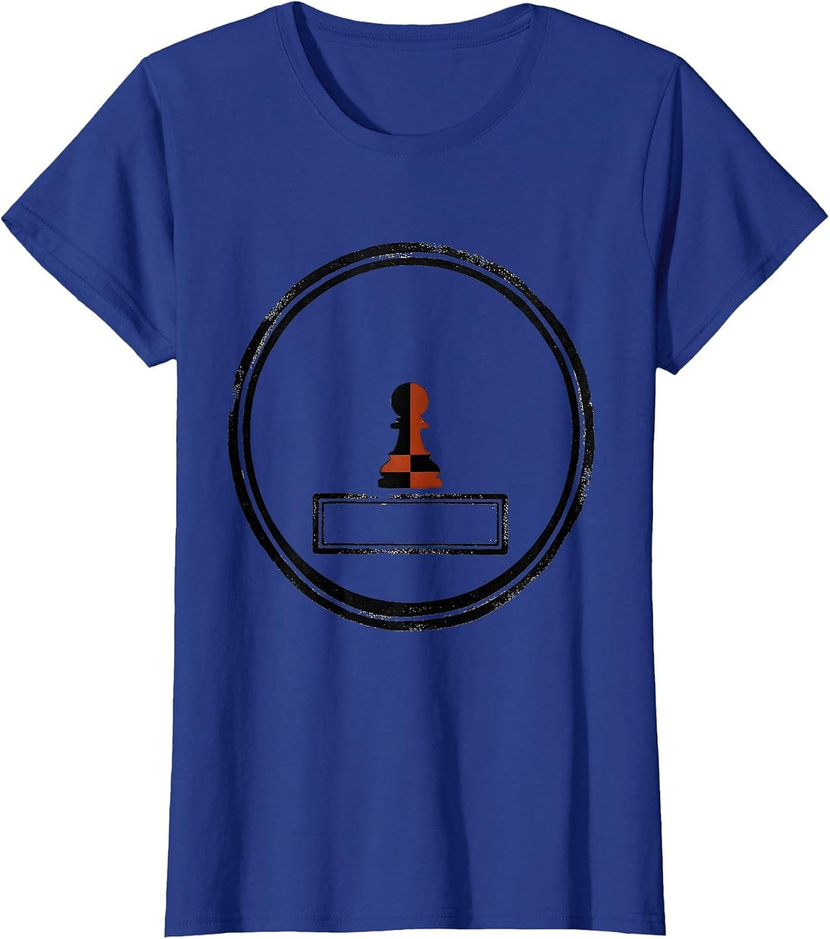 Women's Pawn Badge Chess Player Humor Gift T-Shirt - Royal Blue