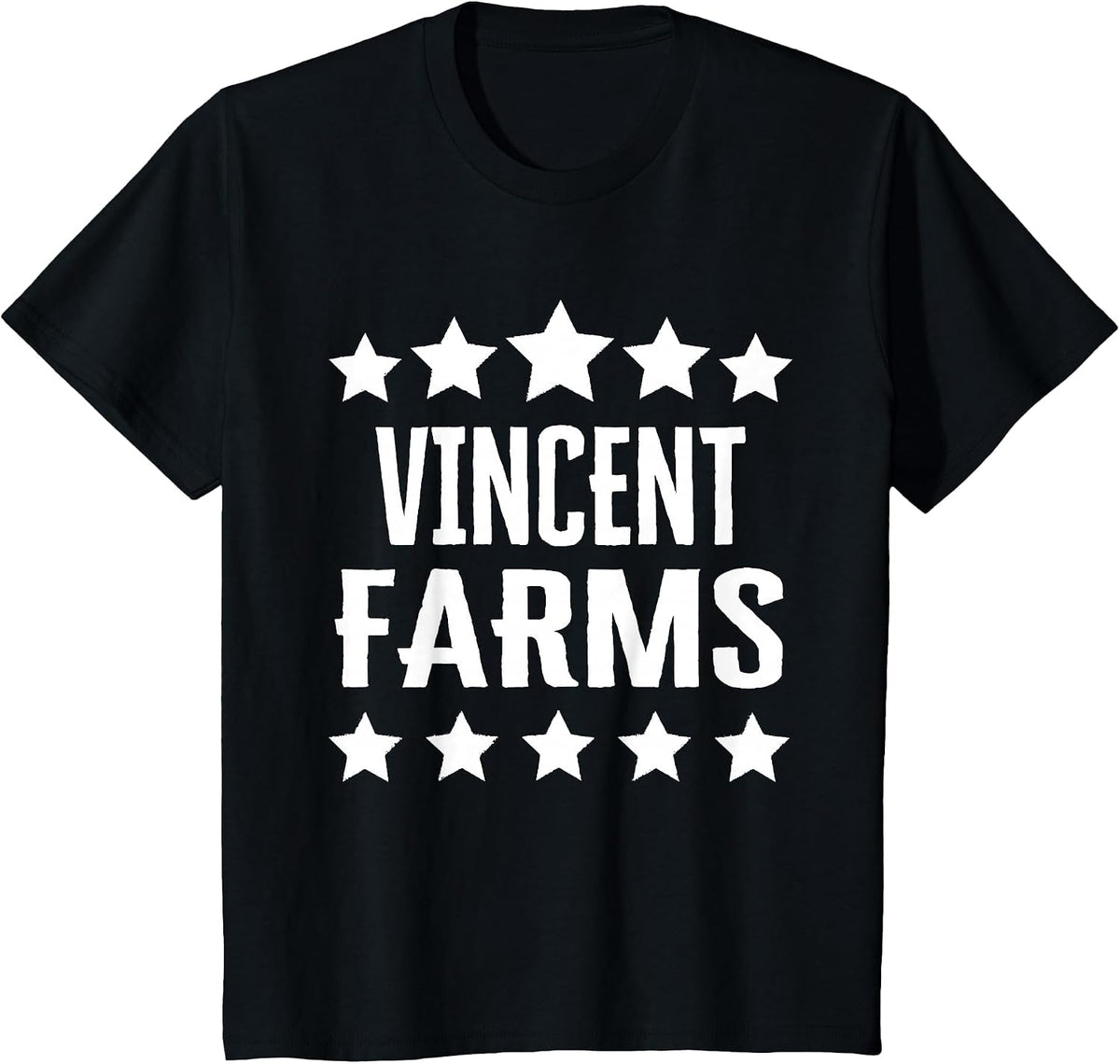 Vincent Farms Family Reunion Squad First Last Name T-Shirt - Black