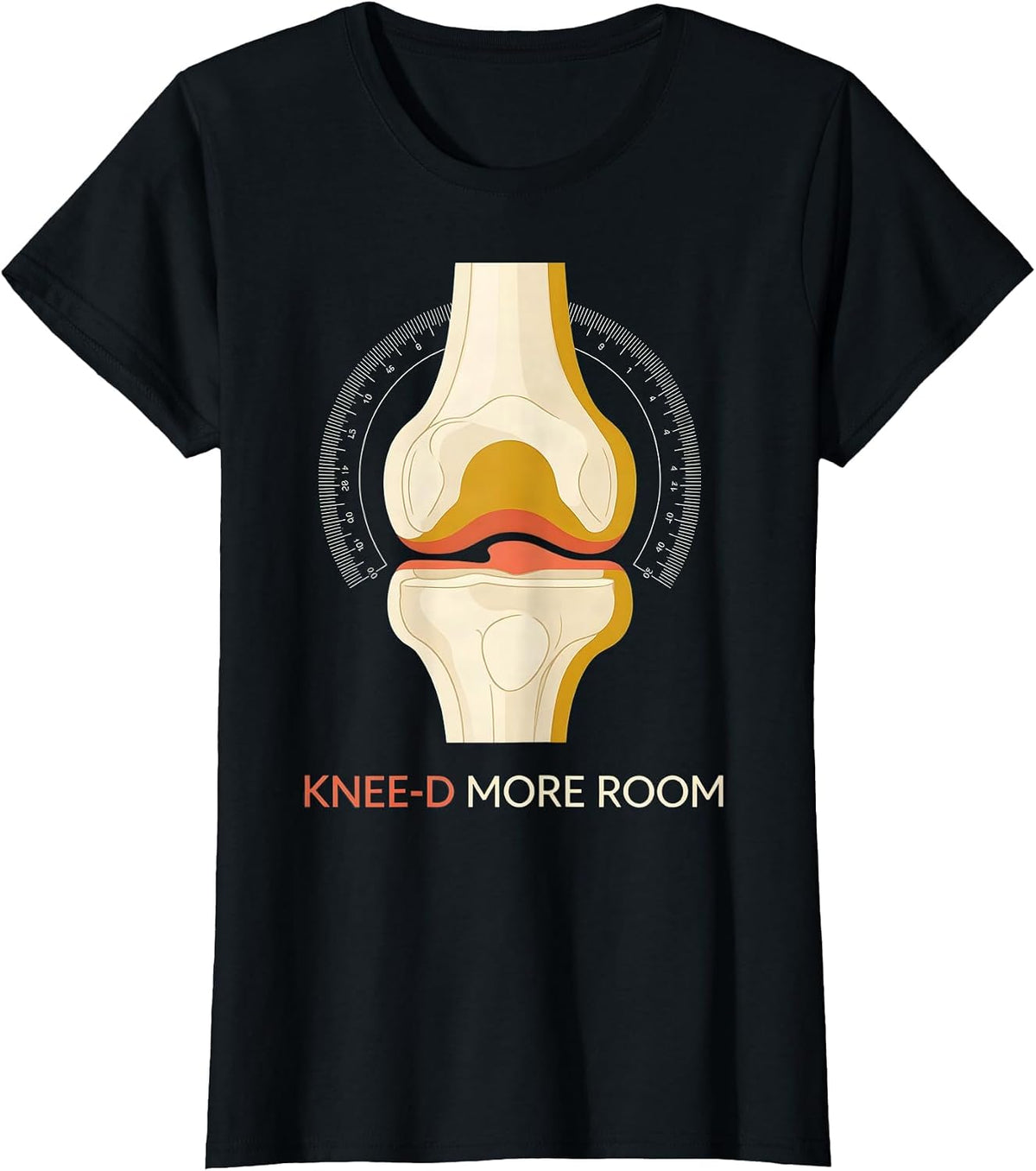 Knee-d More Room Funny Physical Therapist OT Gift Humor T-Shirt - Black