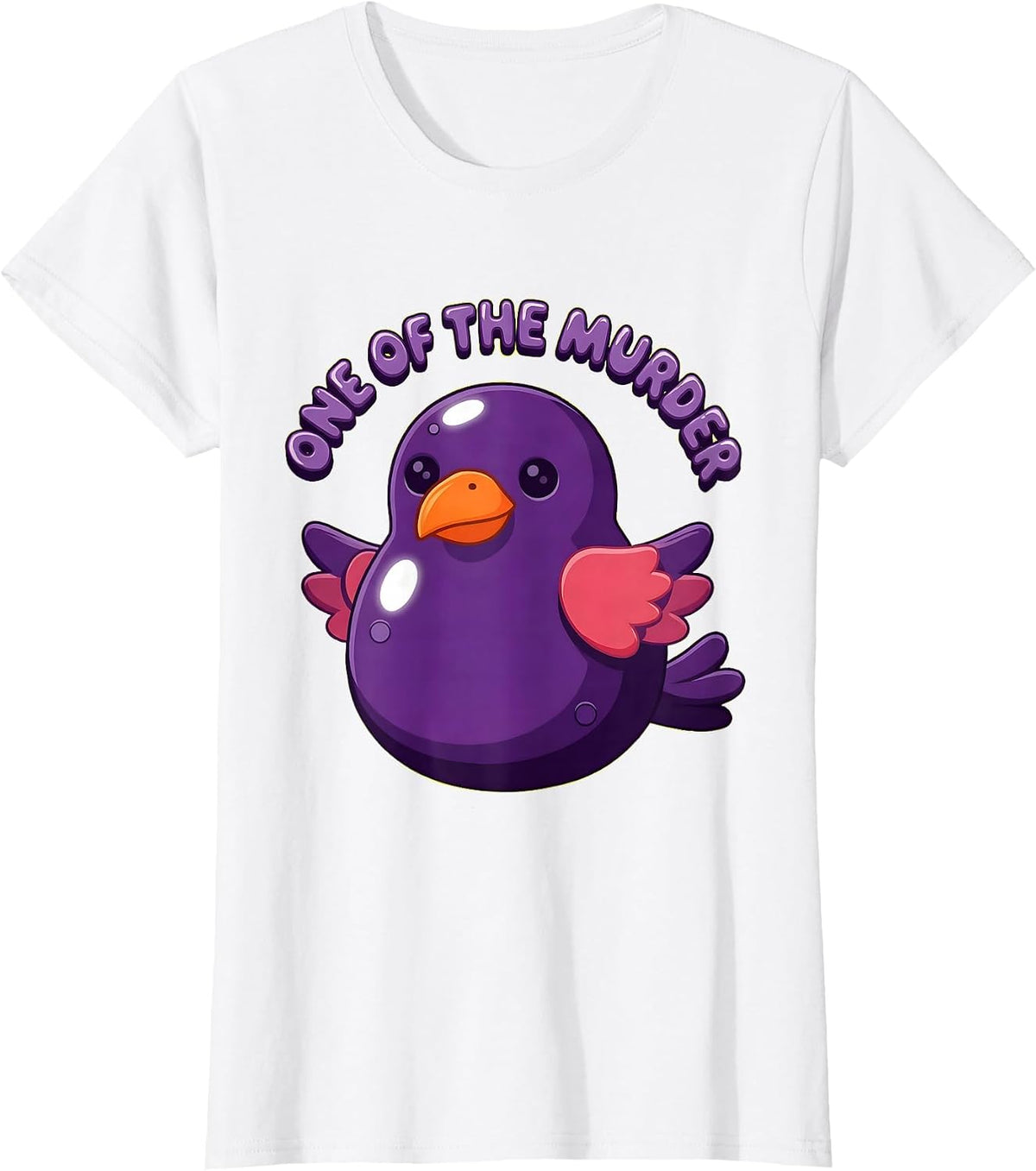 Women's One of the Murder Crow Lover Design T-Shirt - White