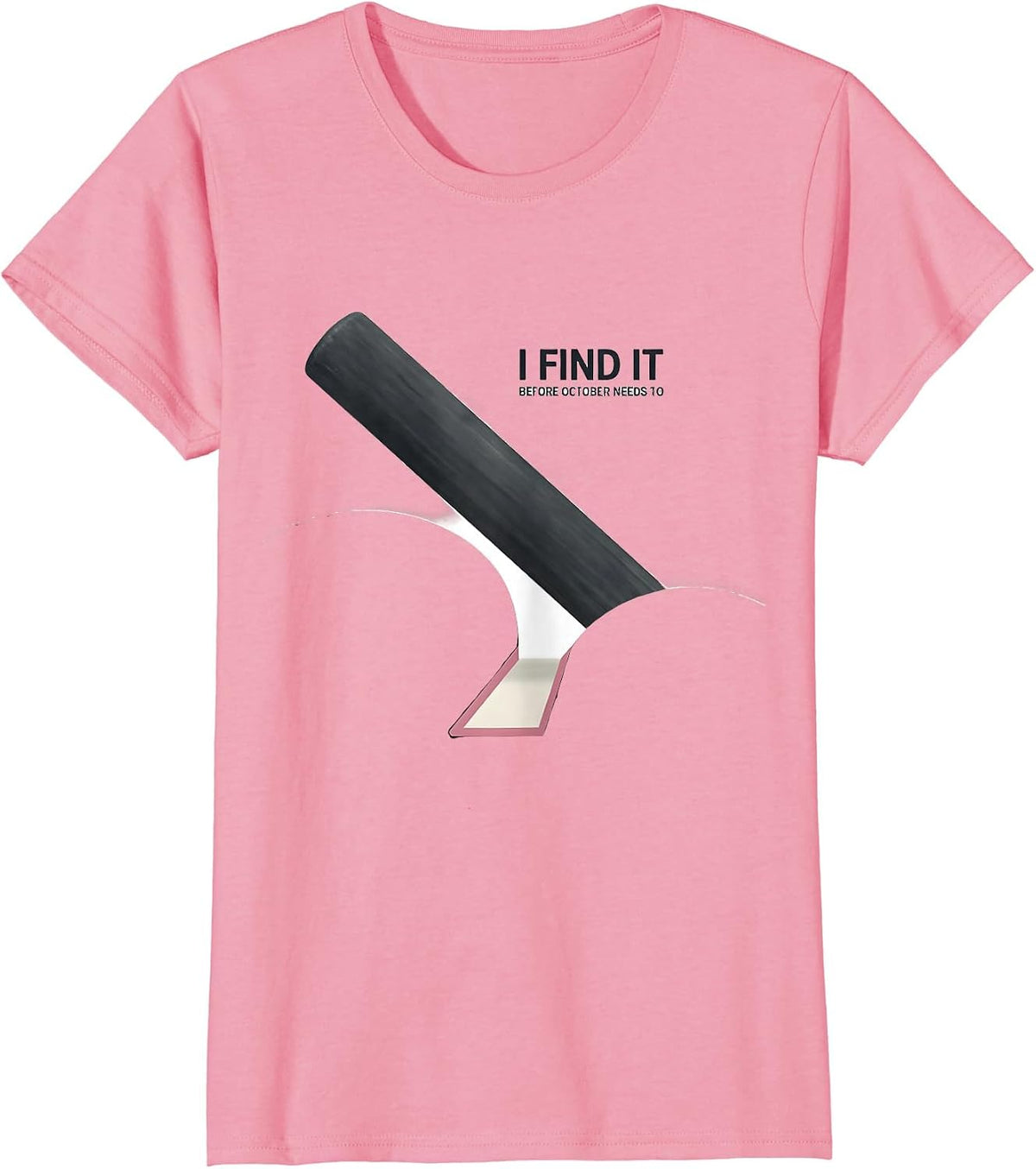 Women's I Find It Before October Needs To Minimalist Radiology Tech T-Shirt - Pink