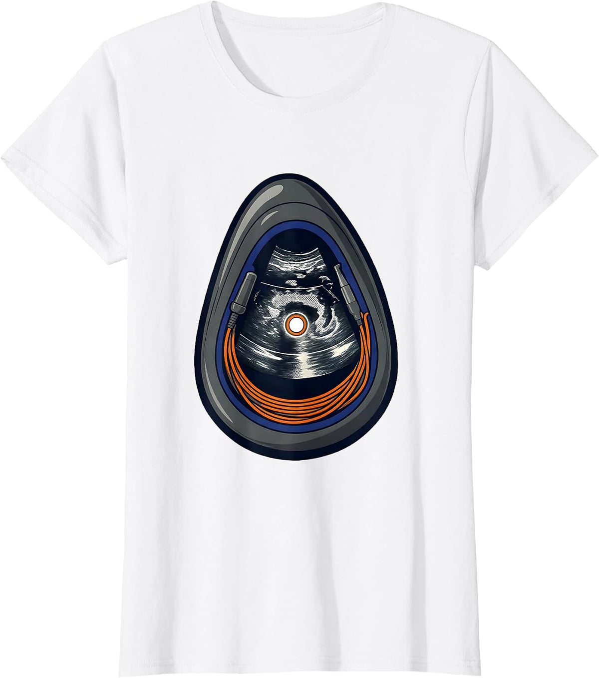 Ultrasound Tech Sonographer Funny Coquette Pun T-Shirt - White