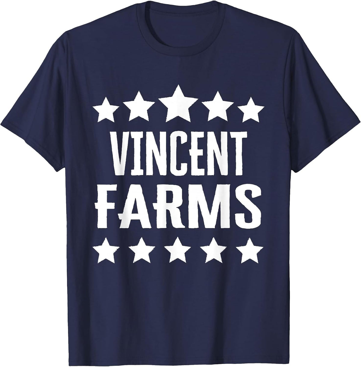 Vincent Farms Family Reunion Squad First Last Name T-Shirt - Navy Blue