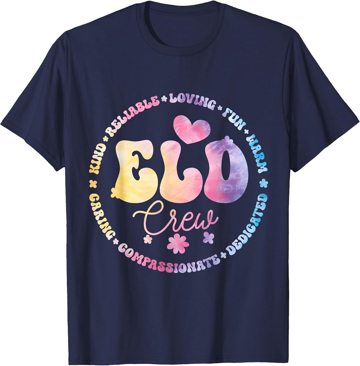 Groovy ELD Crew English Language Development Teacher T-Shirt - Navy Blue