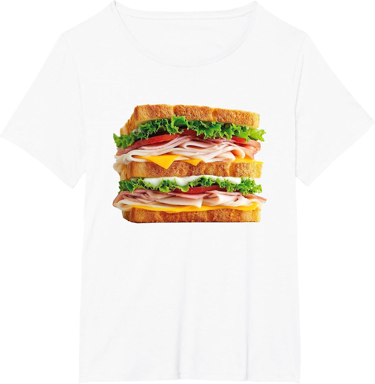 Sandwich Funny Food Costume Halloween Bread Graphic T-Shirt - White