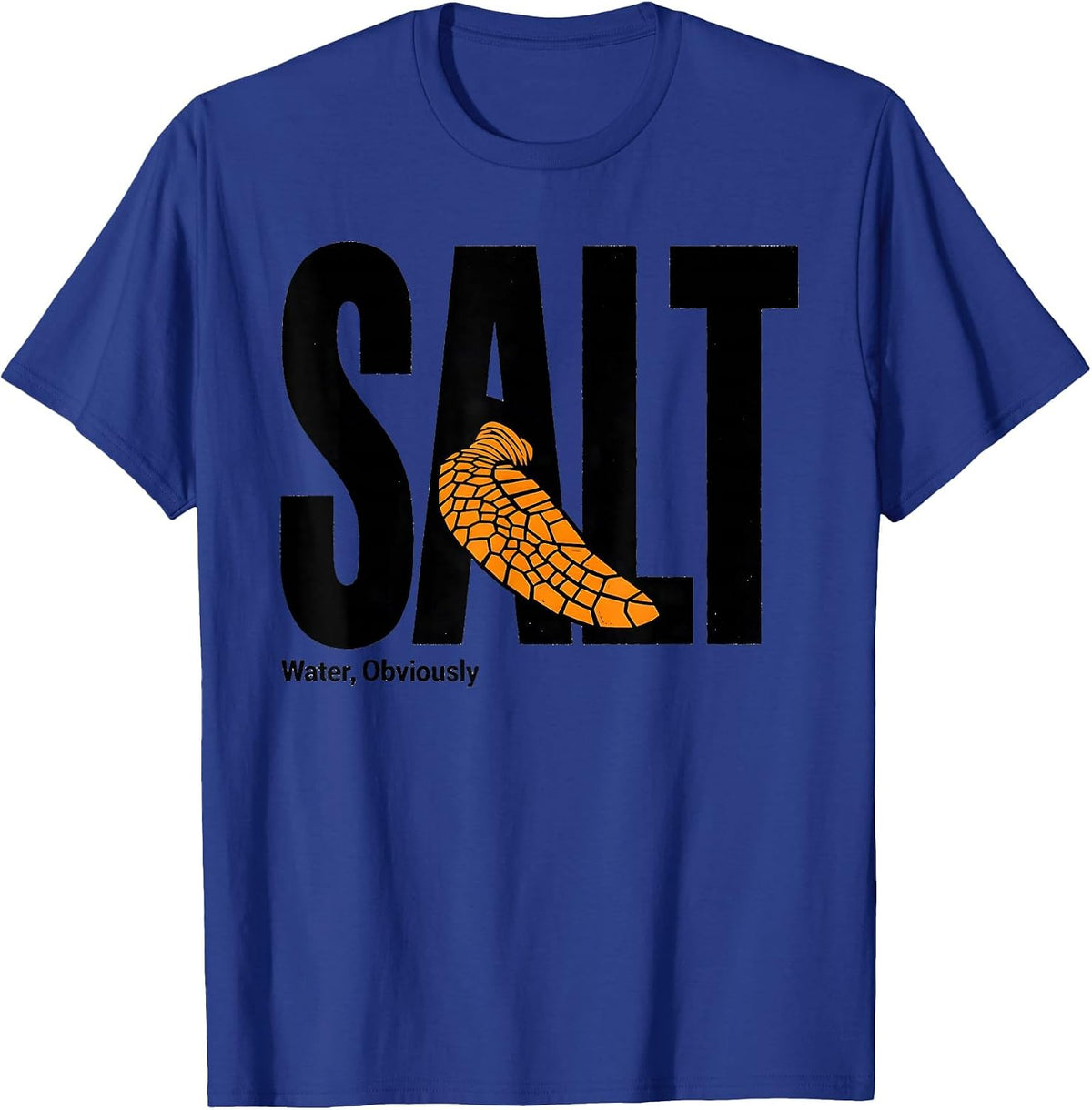 Men's Salt Water, Obviously Sea Turtle Ocean Animal Lover T-Shirt - Royal Blue