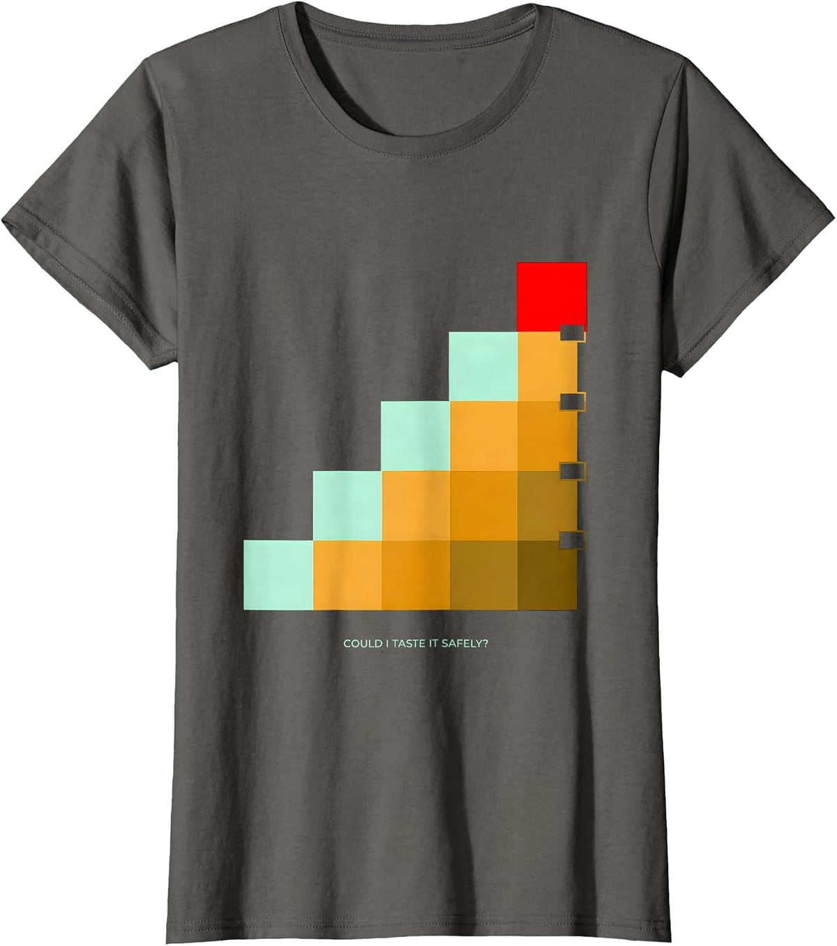 Women's Could I Taste It Safely Funny Periodic Table Chemistry T-Shirt - Asphalt Grey