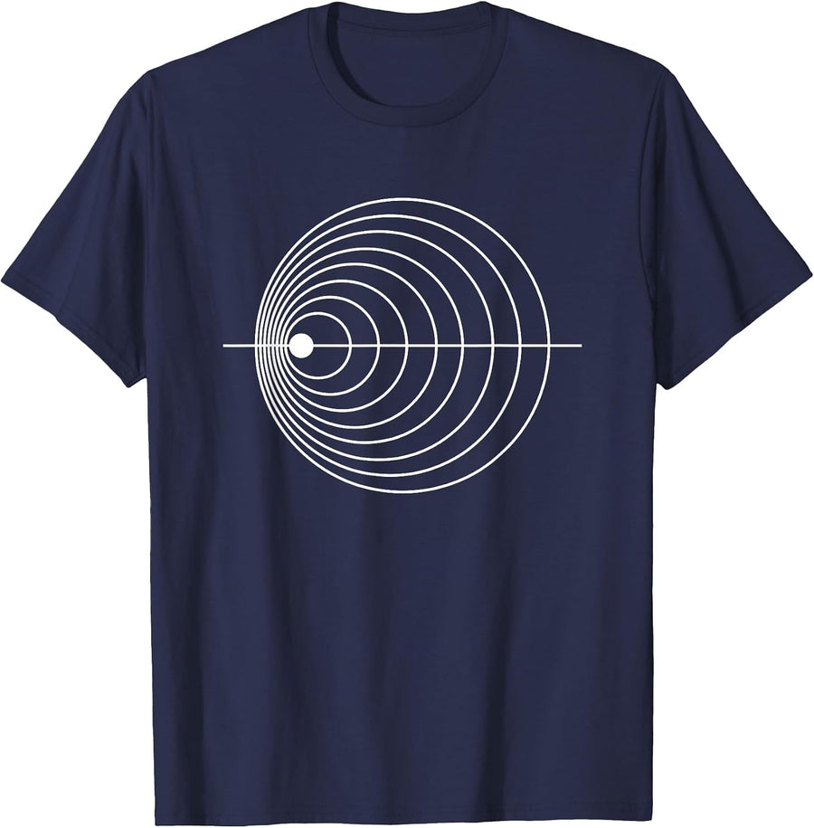 Funny Physics Doppler Effect Costume T-Shirt - Navy Blue