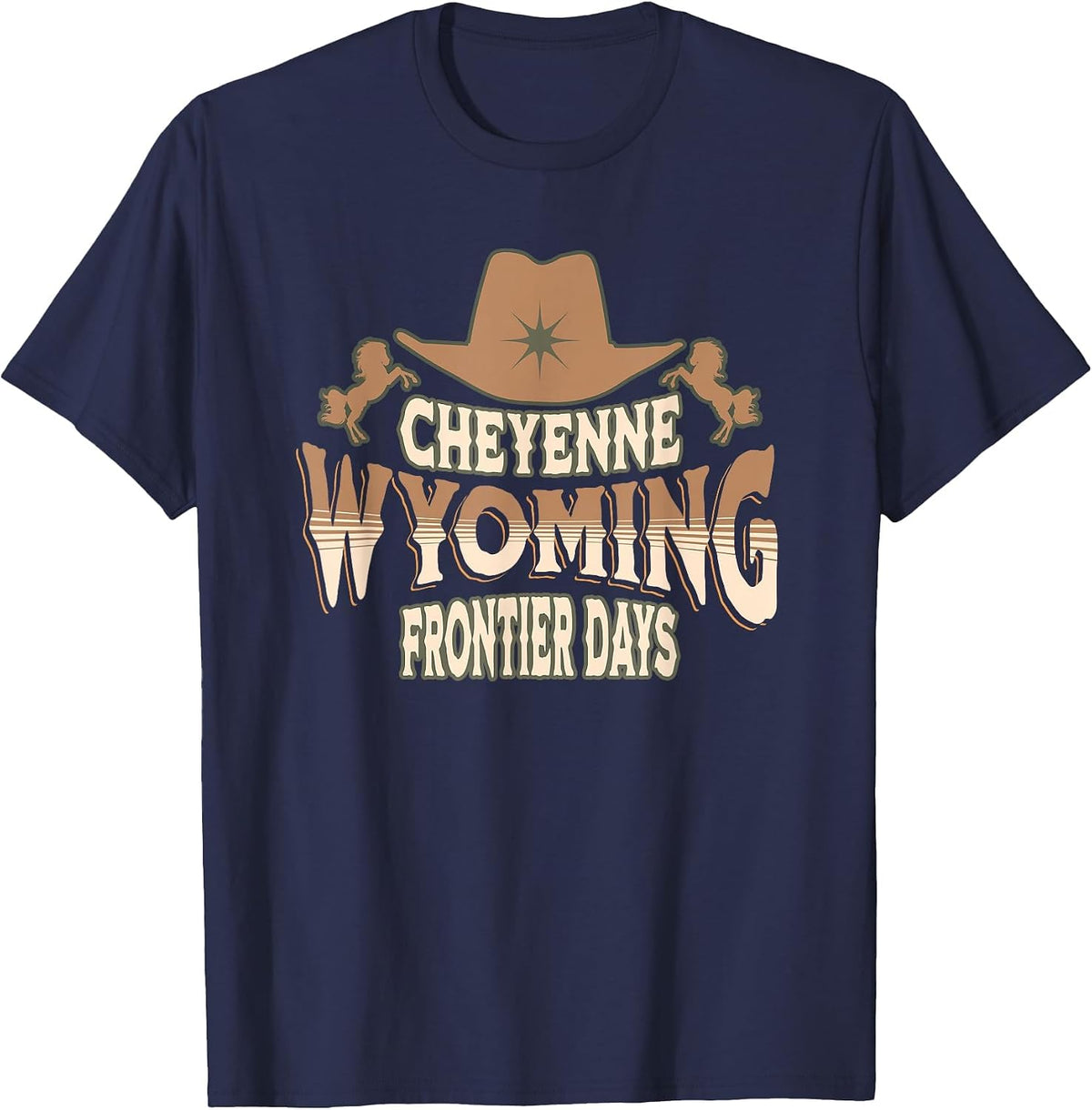 Cheyenne Wyoming Frontier Days T-Shirt - Navy Blue