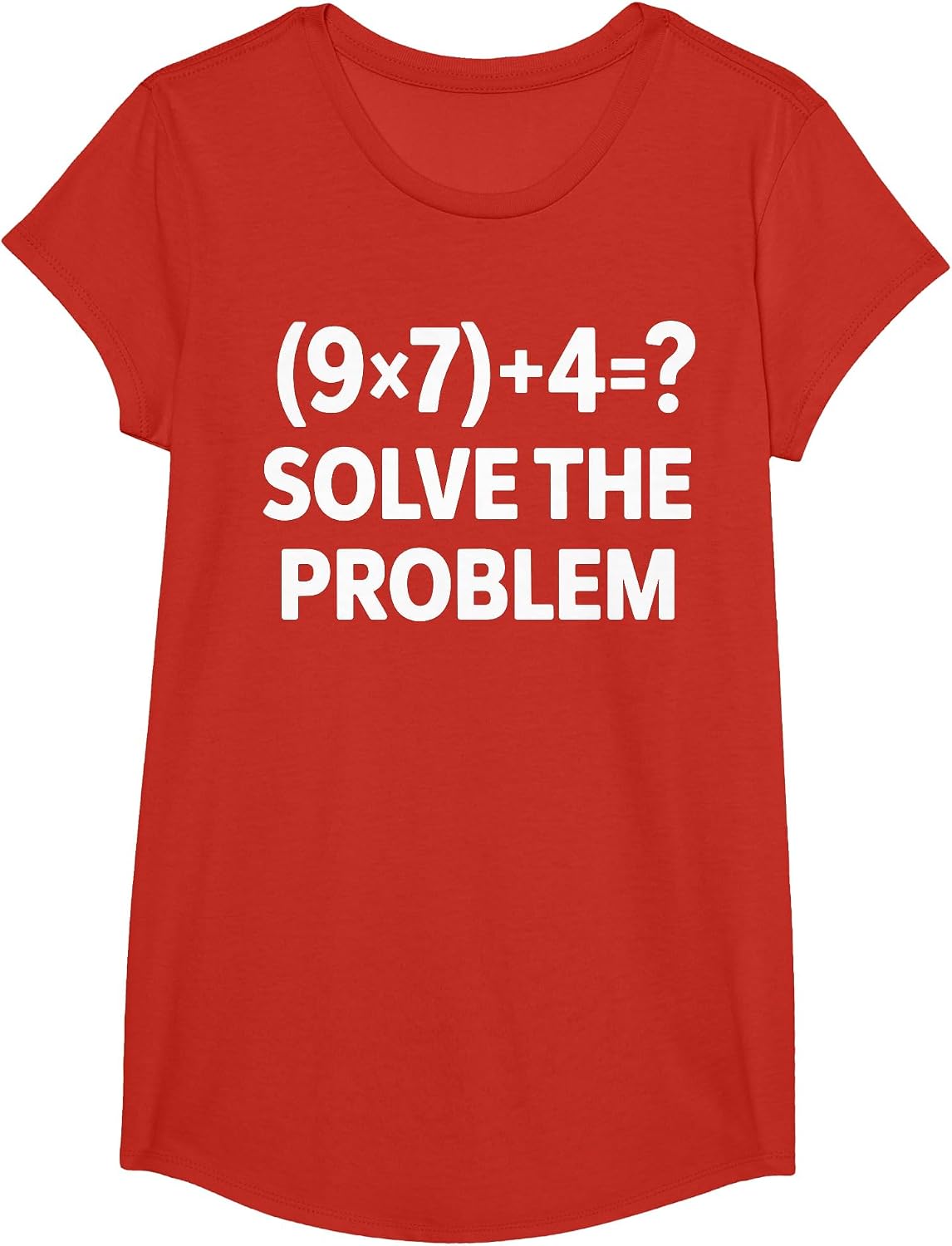 67 Meme PEMDAS Elementary Math Teacher T-Shirt - Girls Red