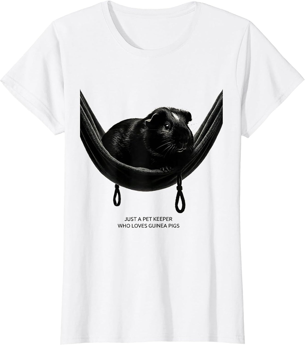 Women's Just A Pet Keeper Who Loves Guinea Pigs Pet Lover T-Shirt - White