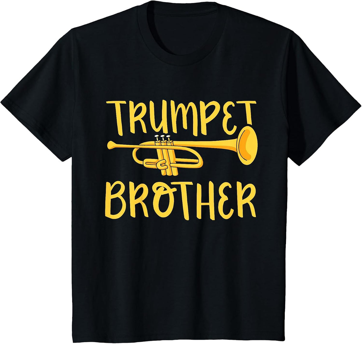 Trumpet Brother Trumpeter Musician Player Instrument T-Shirt - Black