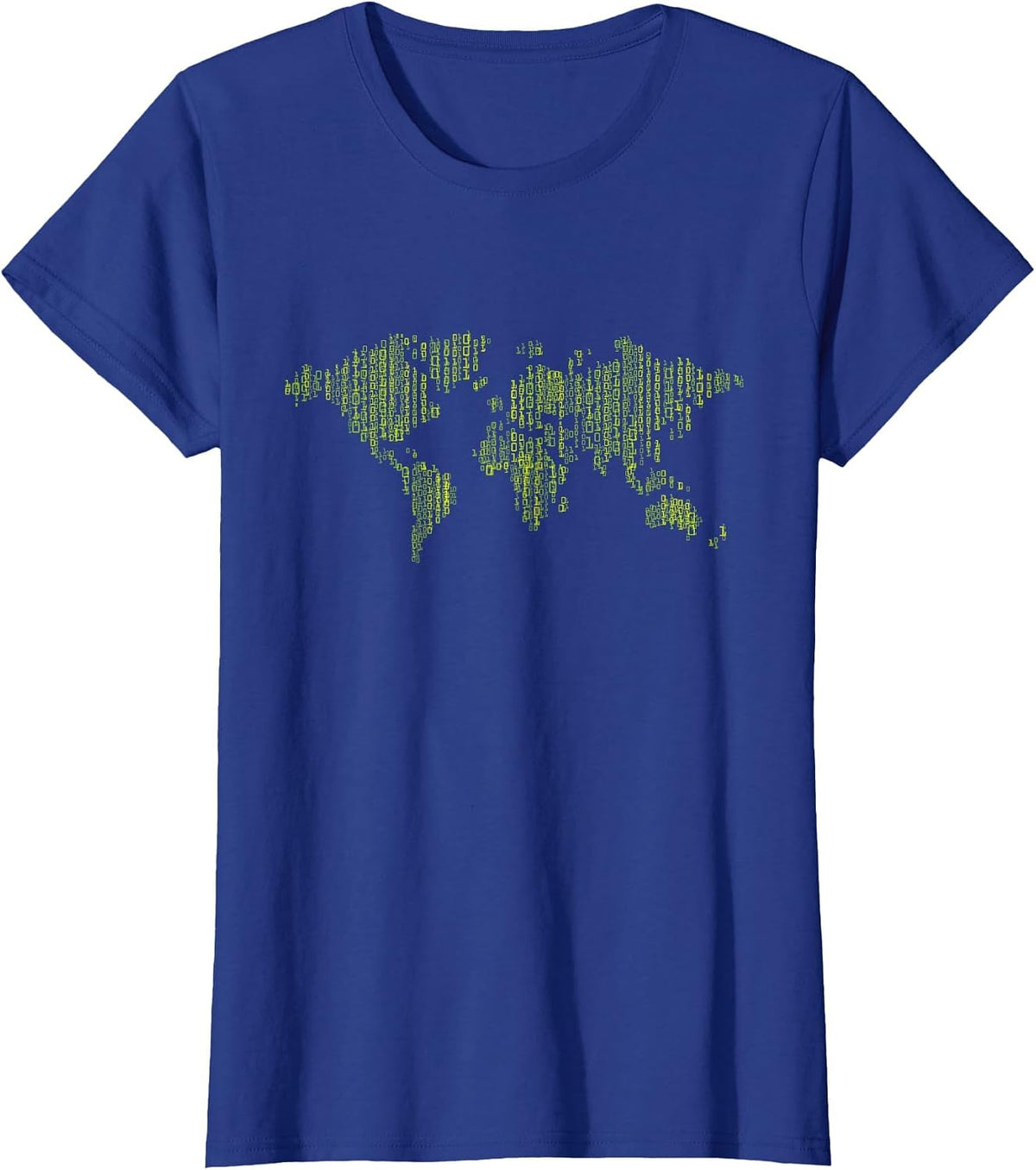 Binary World Computer Coding Programmer T-Shirt - Royal Blue