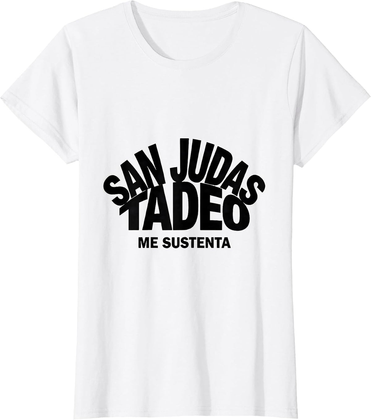San Judas Tadeo Me Sustenta Devotional Spanish Faith Gift T-Shirt - White