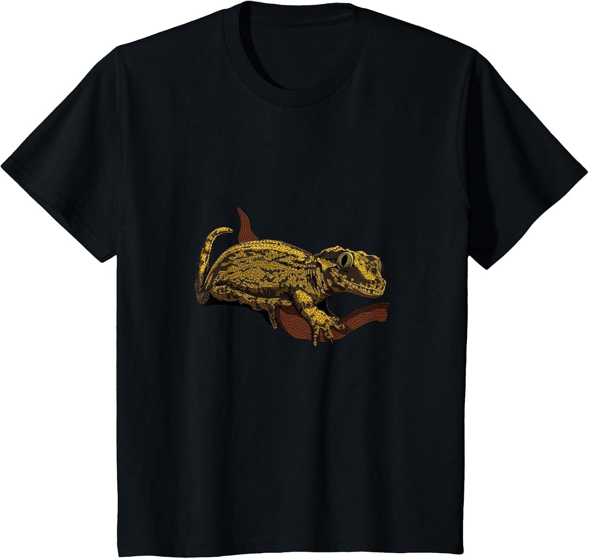 Drawing - Humphead Gecko T-Shirt - Black