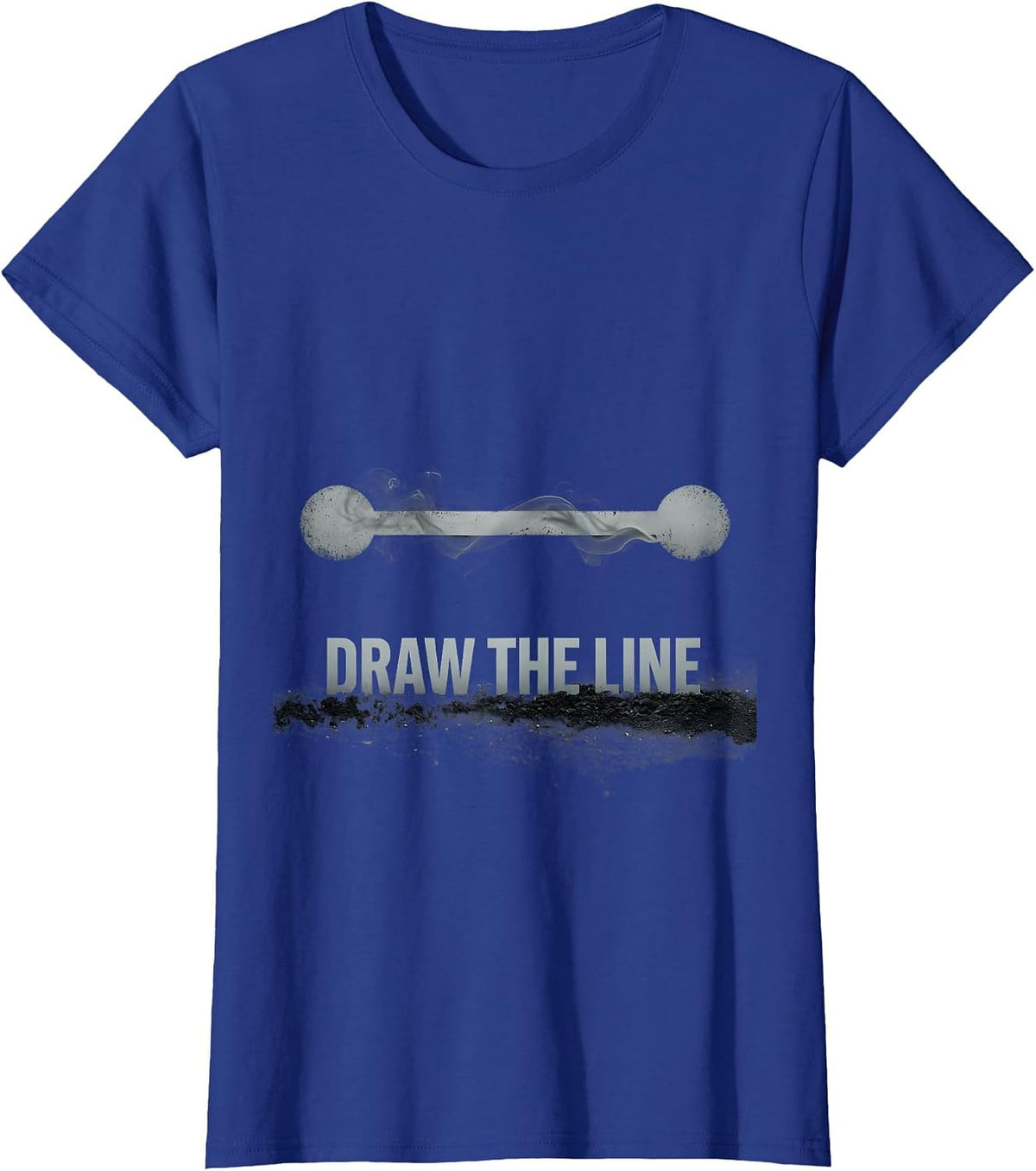 Women's Draw The Line Funny Math Teacher Math Nerd Humor T-Shirt - Royal Blue