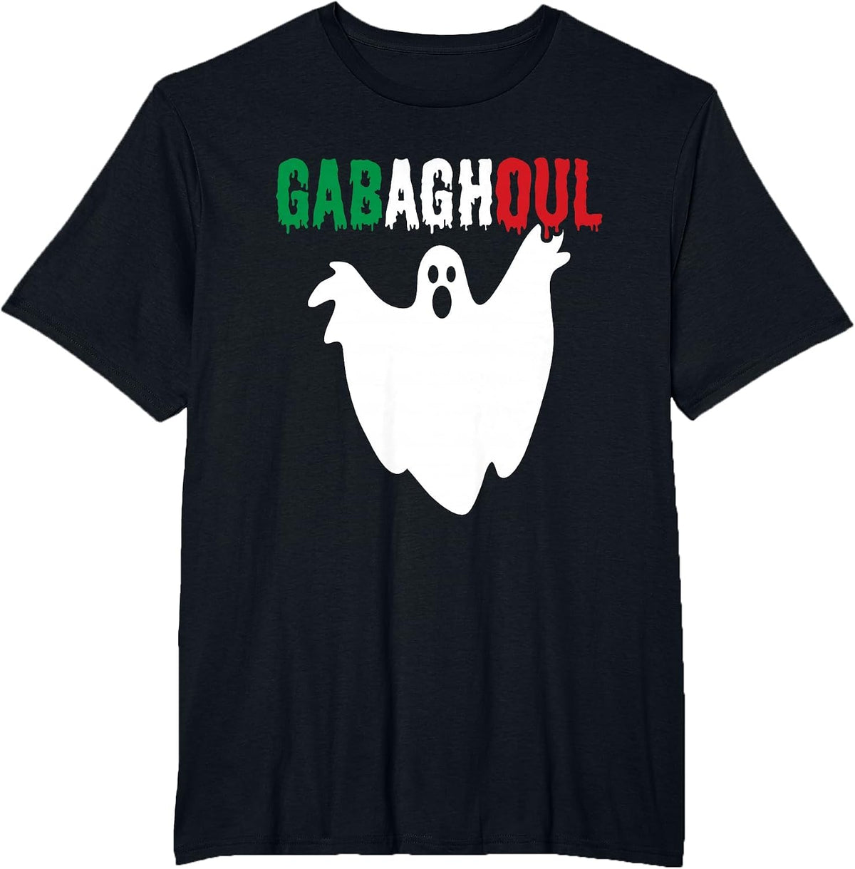 GABAGHOUL Funny Italian Halloween Humorous Trick or Treat T-Shirt - Black