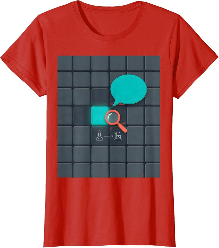 Women's Periodic Table Chemistry Pun Humor Science Enthusiast T-Shirt - Red