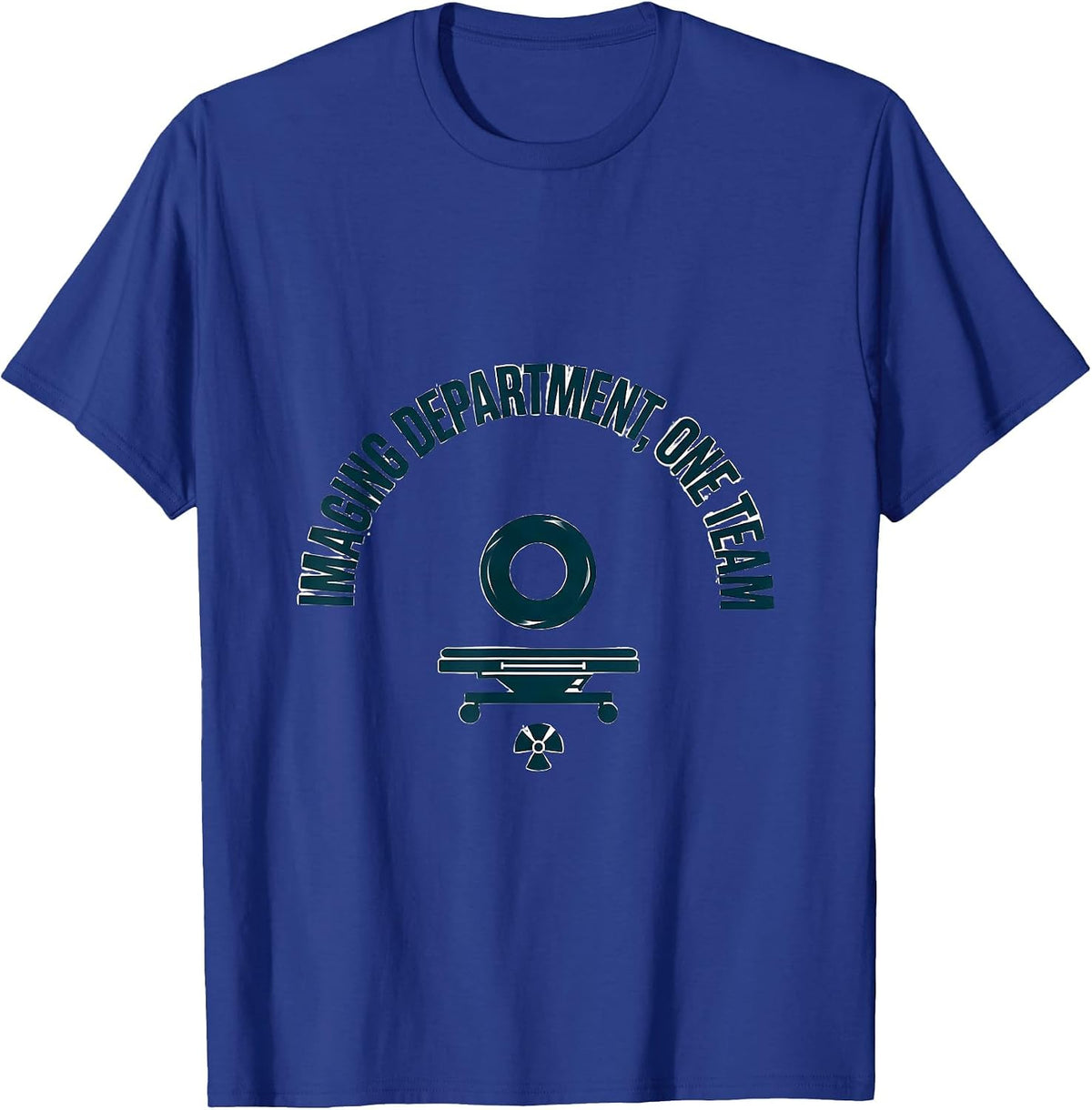 Men's Imaging Department One Team Radiology Tech Rad Tech X-ray T-Shirt - Royal Blue