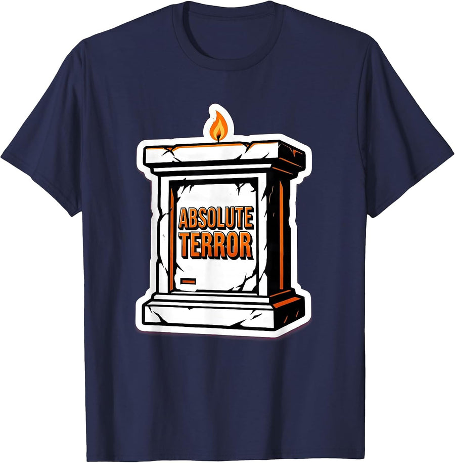 Absolute Terror Funny Math Teacher Halloween Costume T-Shirt - Navy Blue