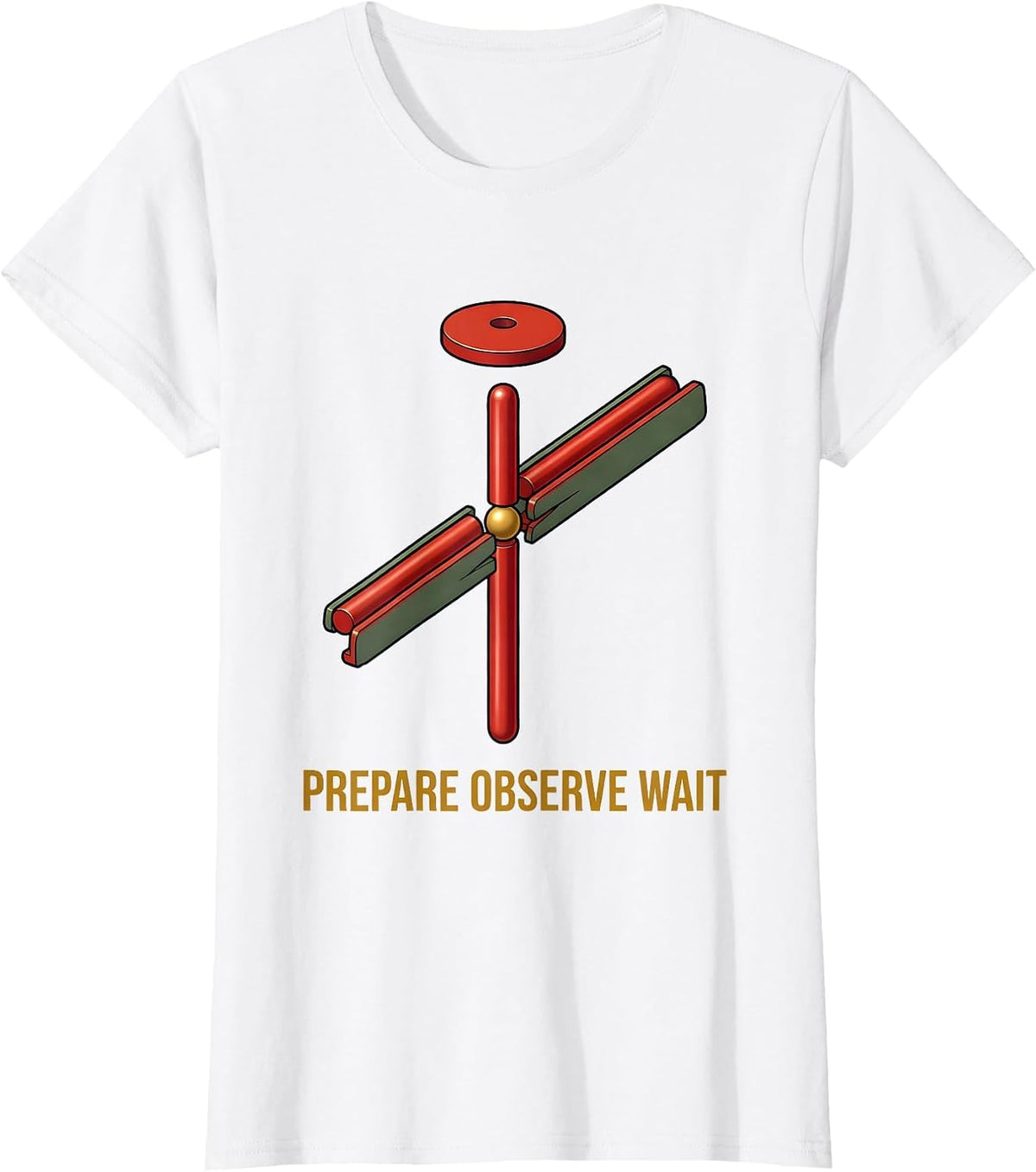 Prepare Observe Wait Montessori Teacher Philosophy Pride T-Shirt - White