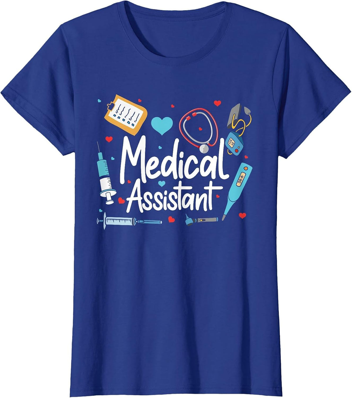 Medical Assistant MA CMA Nursing Doctor Assistant Student T-Shirt - Royal Blue