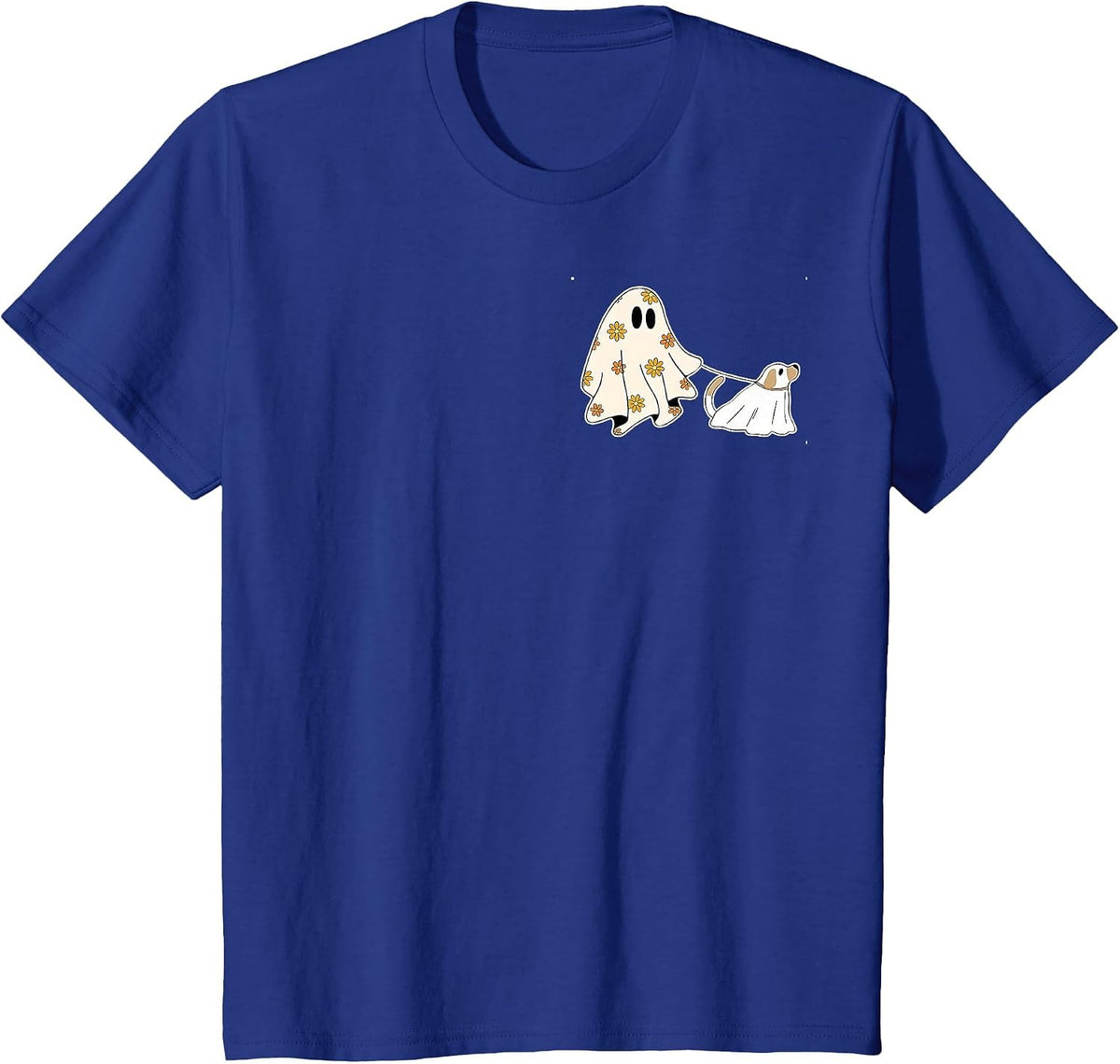 Ghost Dog, Dog Lovers Halloween T-Shirt - Royal Blue